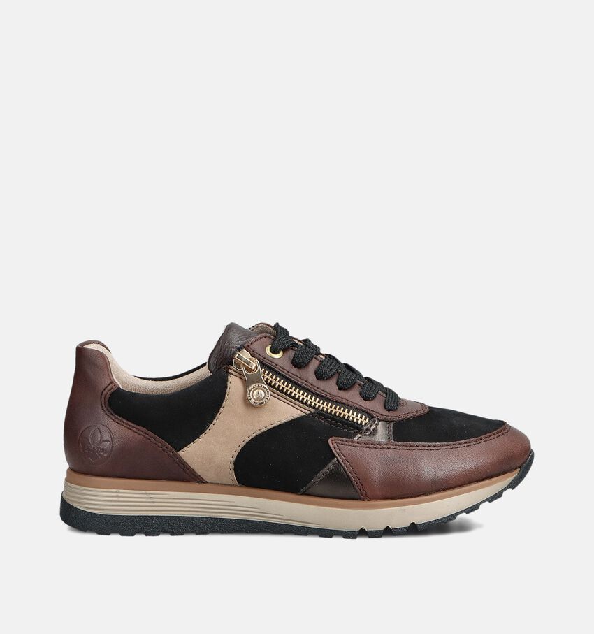 Rieker Chaussures à lacets en Brun foncé