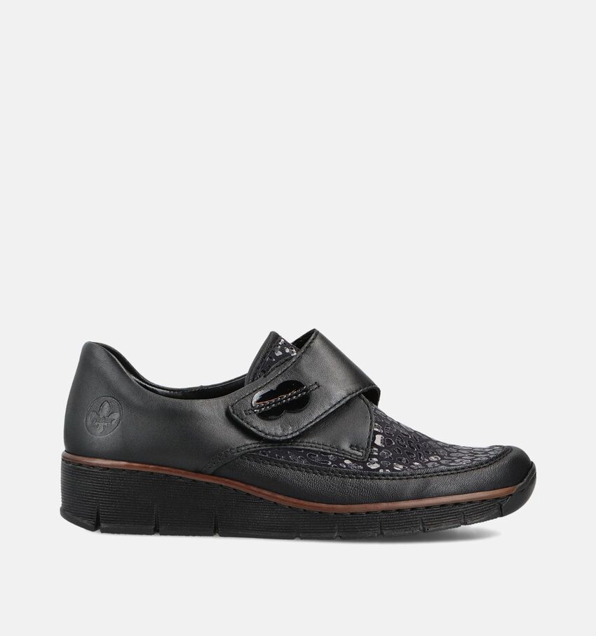 Rieker Zwarte Velcroschoenen