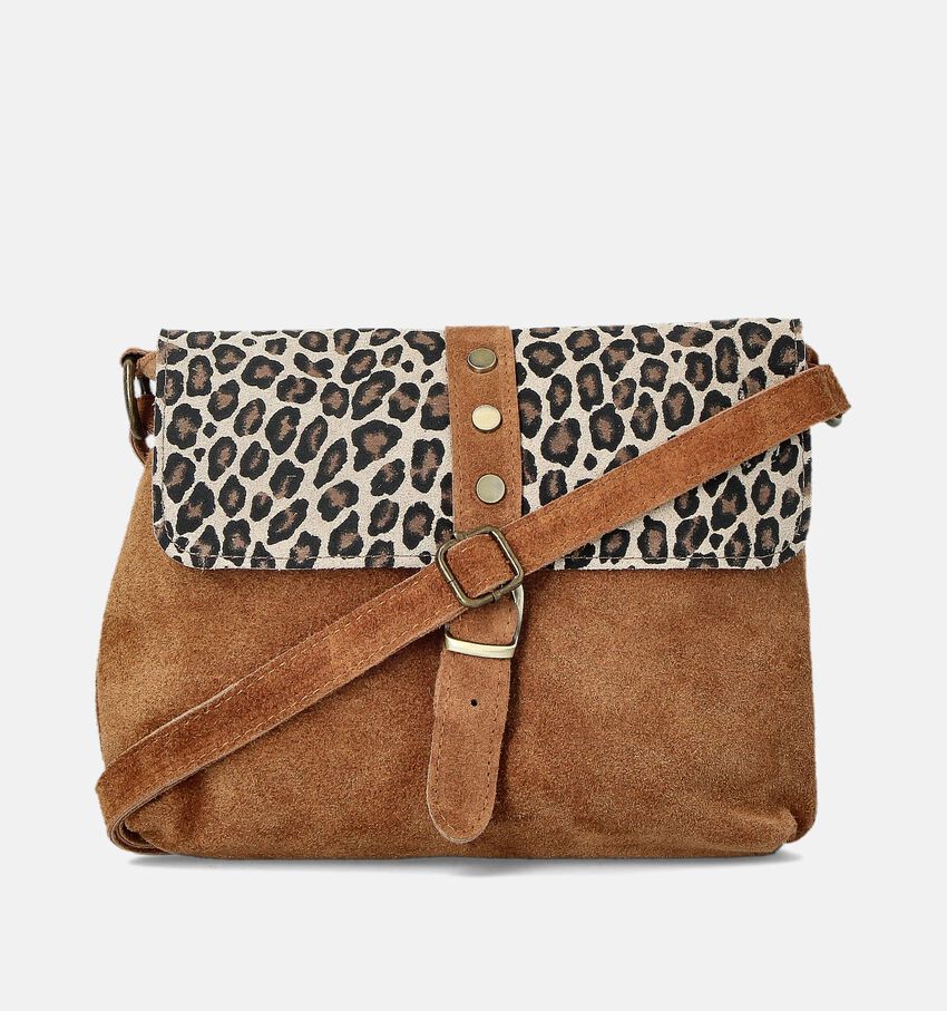 Via Limone Cognac Crossbody tas