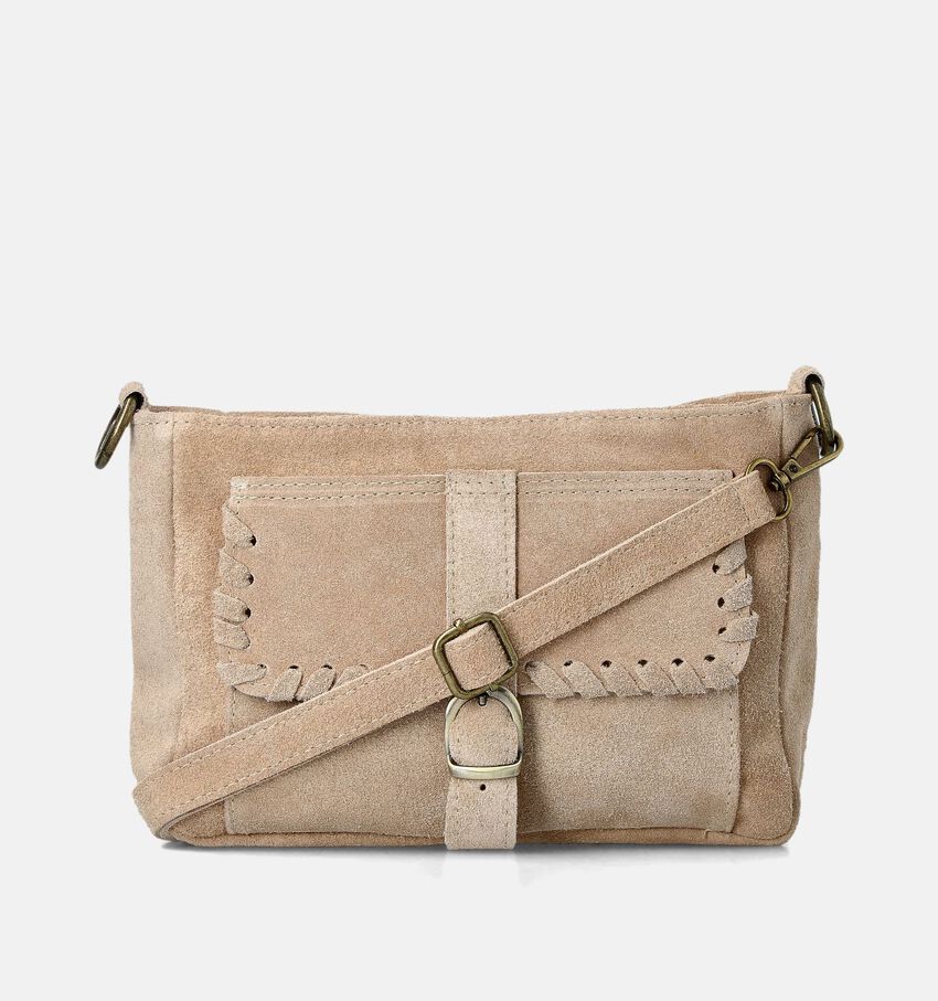 Via Limone Beige Crossbody tas