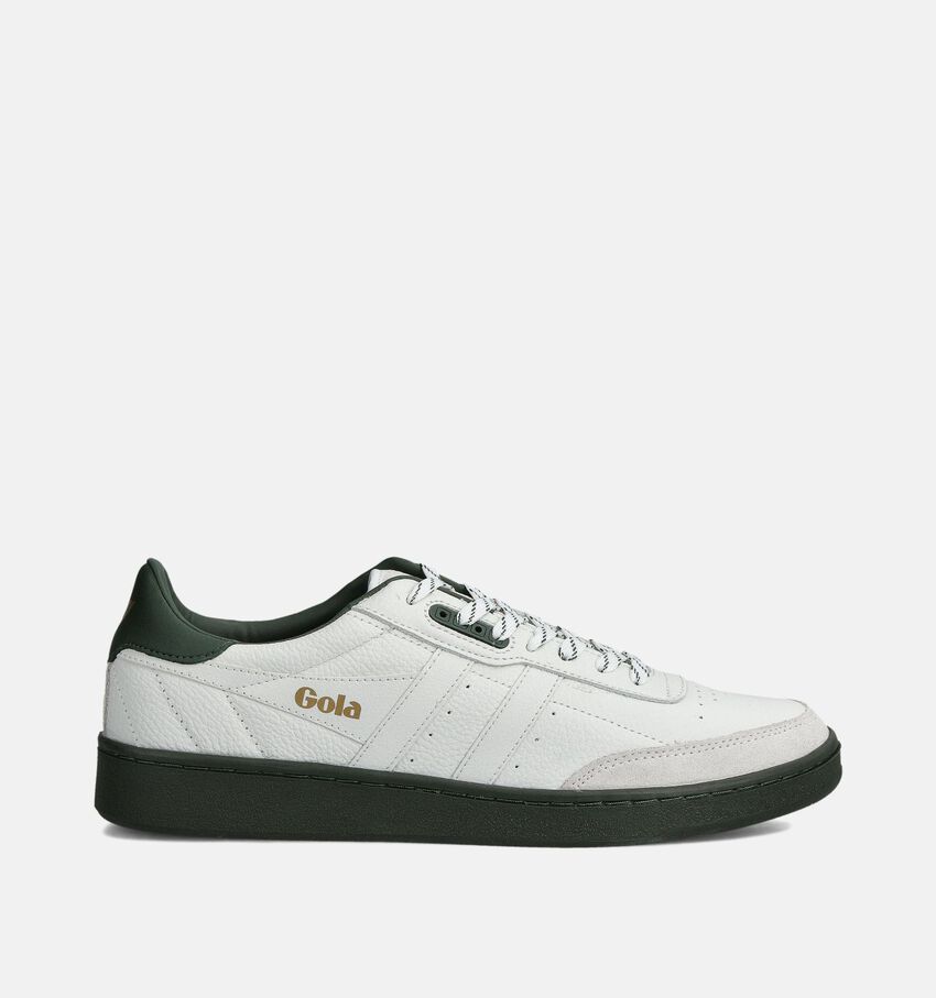 Gola Contact Leather Witte/Zwarte Sneakers