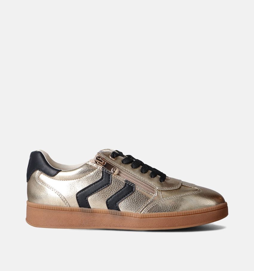 Marco Tozzi Gouden/Zwarte Sneakers
