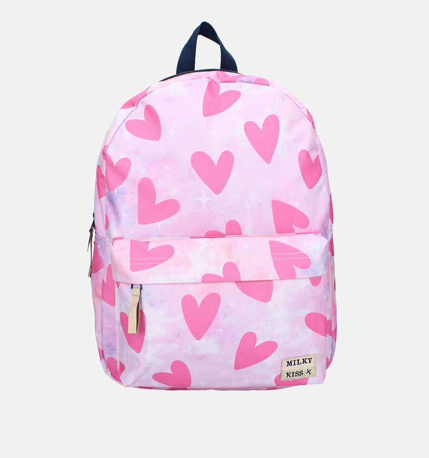 Milky Kiss Roze Rugzak Hartjes