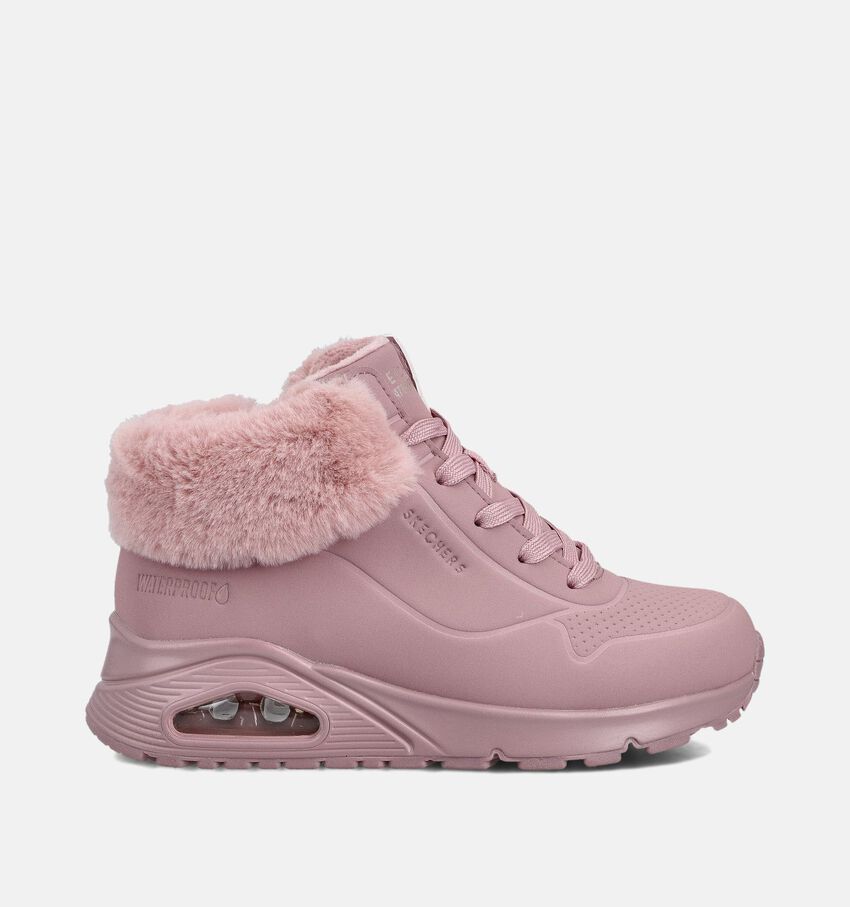 Skechers Uno Gen1 Roze Hoge Sneakers