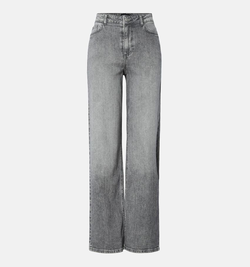 Pieces Silke L30 Grijze Jeansbroek