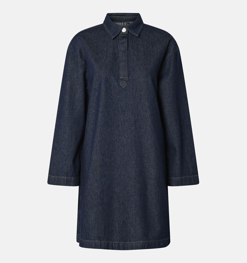 Pieces Robes mi-longues en Bleu/Denim
