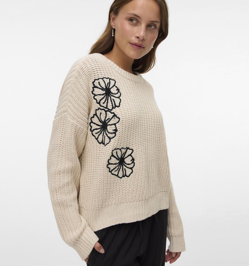 Vero Moda Laura LS Pull en Beige