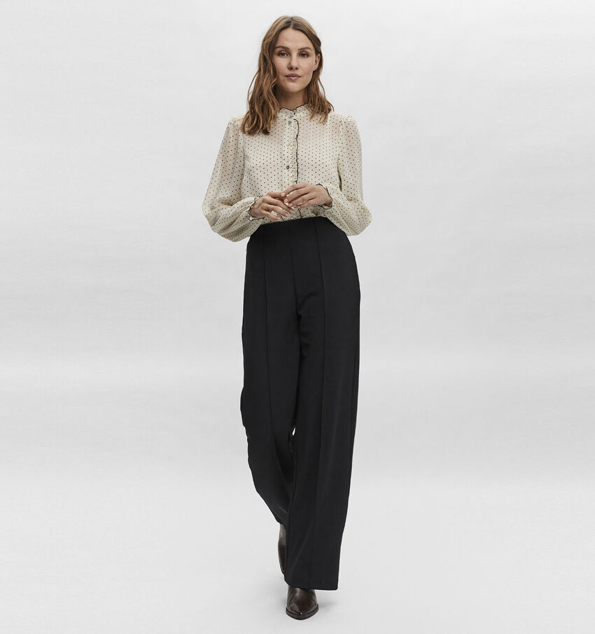 Vero Moda Becky Zwarte Geklede Broek
