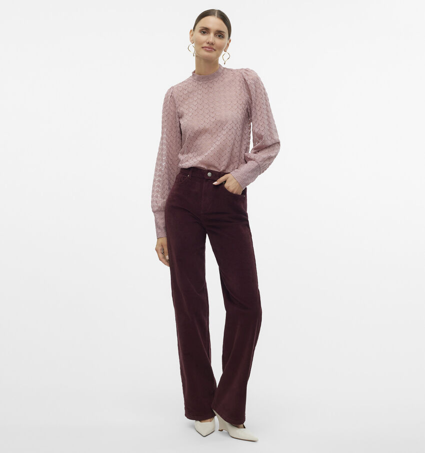 Vero Moda Tessa Bordeaux Broek