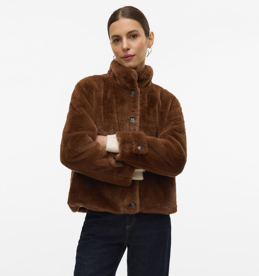 Vero Moda Sonjaeva Manteau court en Marron