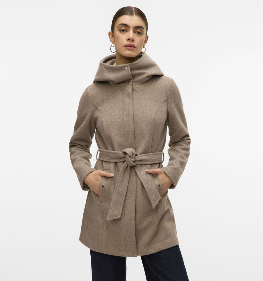 Vero Moda Popliva Donkerbeige Jas