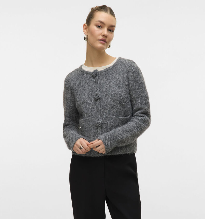 Vero Moda Blossom Grijze Cardigan