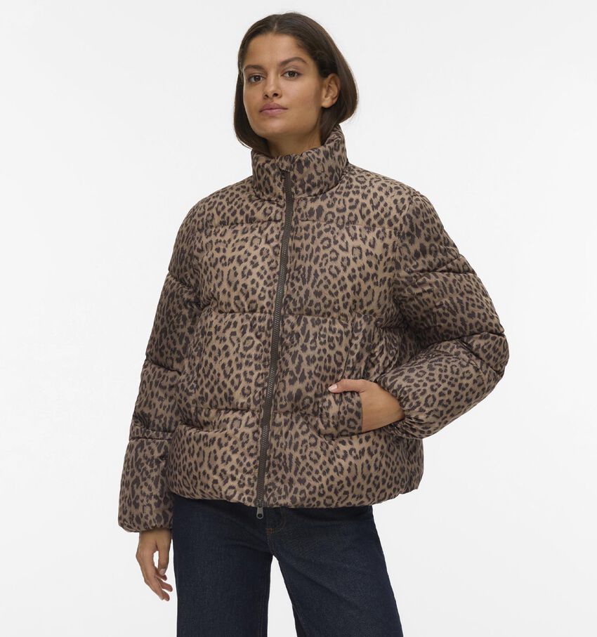Vero Moda parda Leopard Bruine Jas