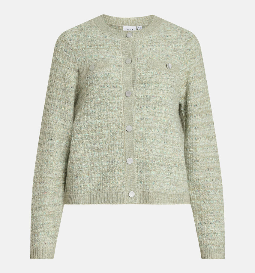 Vila Lemoni Groene Cardigan