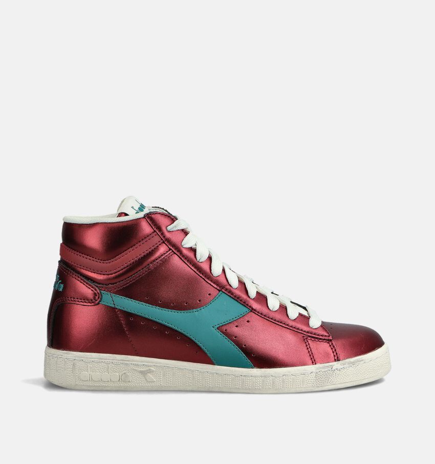 Diadora Game High Metallic Rode Sneakers