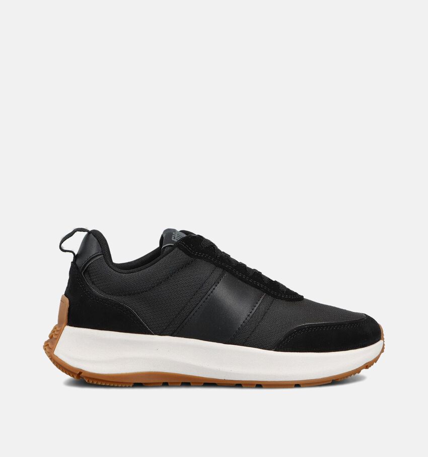 FitFlop Mode Flow Flatform Zwarte Sneakers