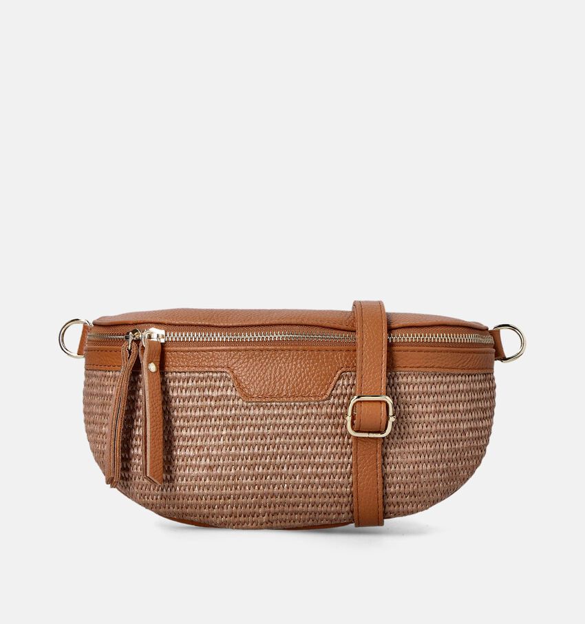Via Limone Cognac Crossbody heuptasje