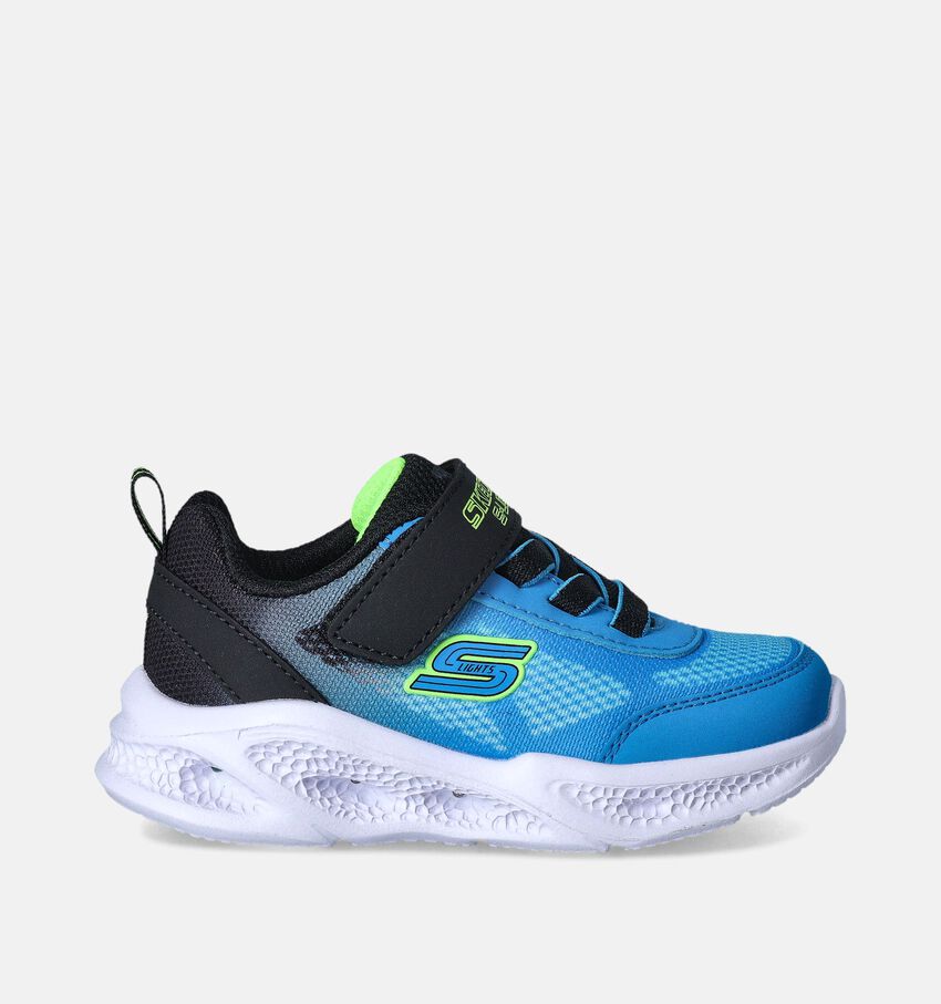Skechers Meteor Lights Krendox Blauwe Sneakers