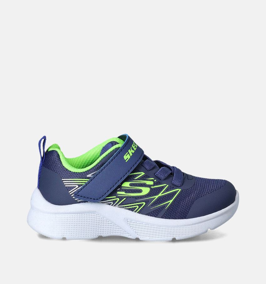 Skechers Microspec Texlor Blauwe Sneakers