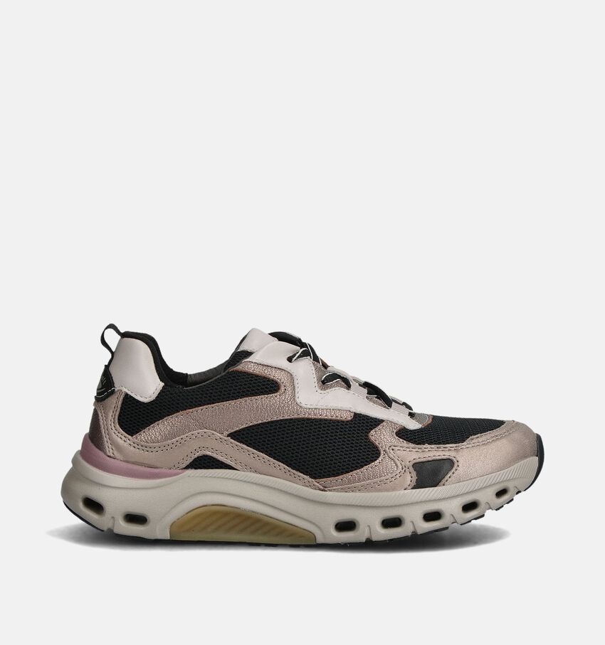 Gabor Rollingsoft Beige/Zwarte Sneakers
