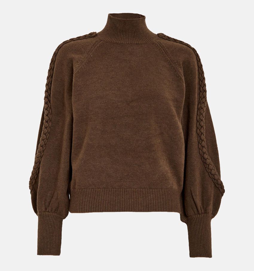 Minus MSvera Donkerbruine High Neck Pull