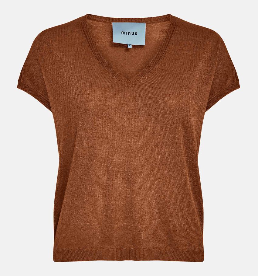 Minus Carlina Batsleeve Cognac T-shirt