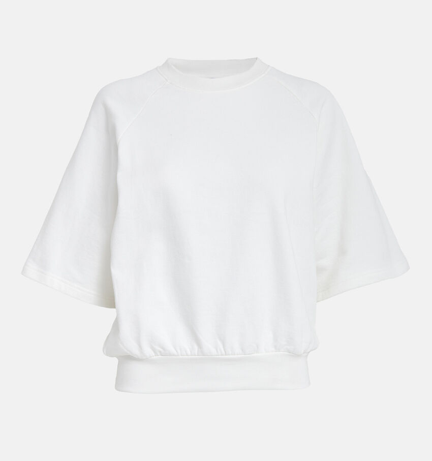 Minus MSPilar Gots Witte Sweater zonder kap