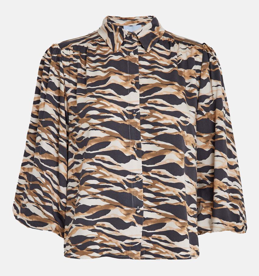 Minus Lottie Bruine/Beige Blouse