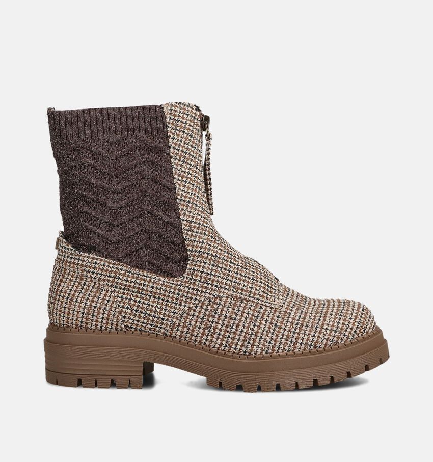 La Strada Bottines Chelsea en Beige/Marron