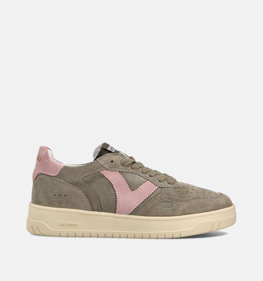 Victoria Baskets casual en Vert/Rose
