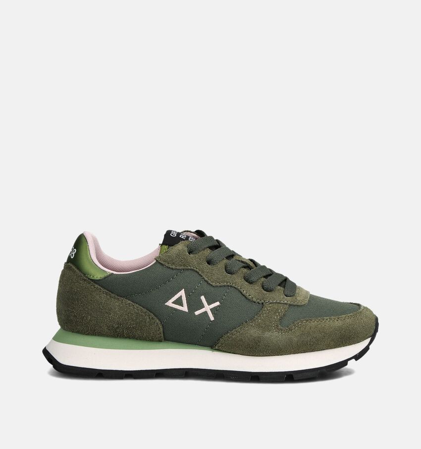 Sun68 Ally Solid Nylon Baskets en Vert kaki