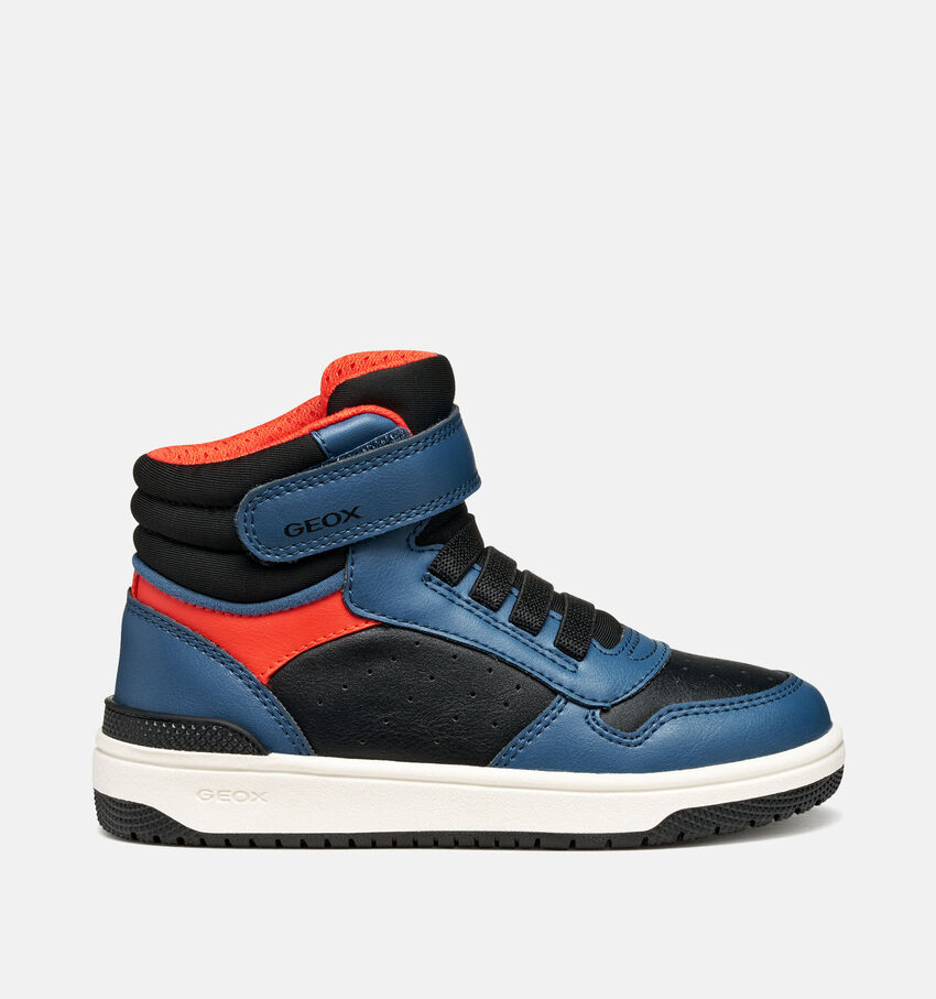 Geox Washiba Blauwe Hoge schoenen met velcro