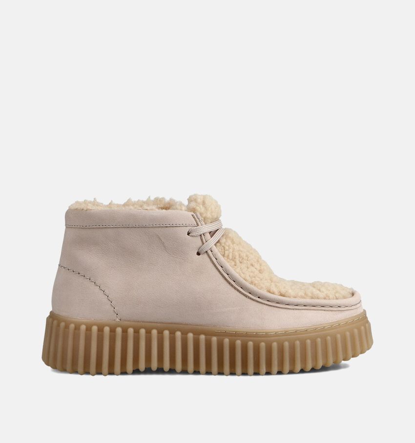 Clarks Torhill Moss Bottines motardes en Taupe