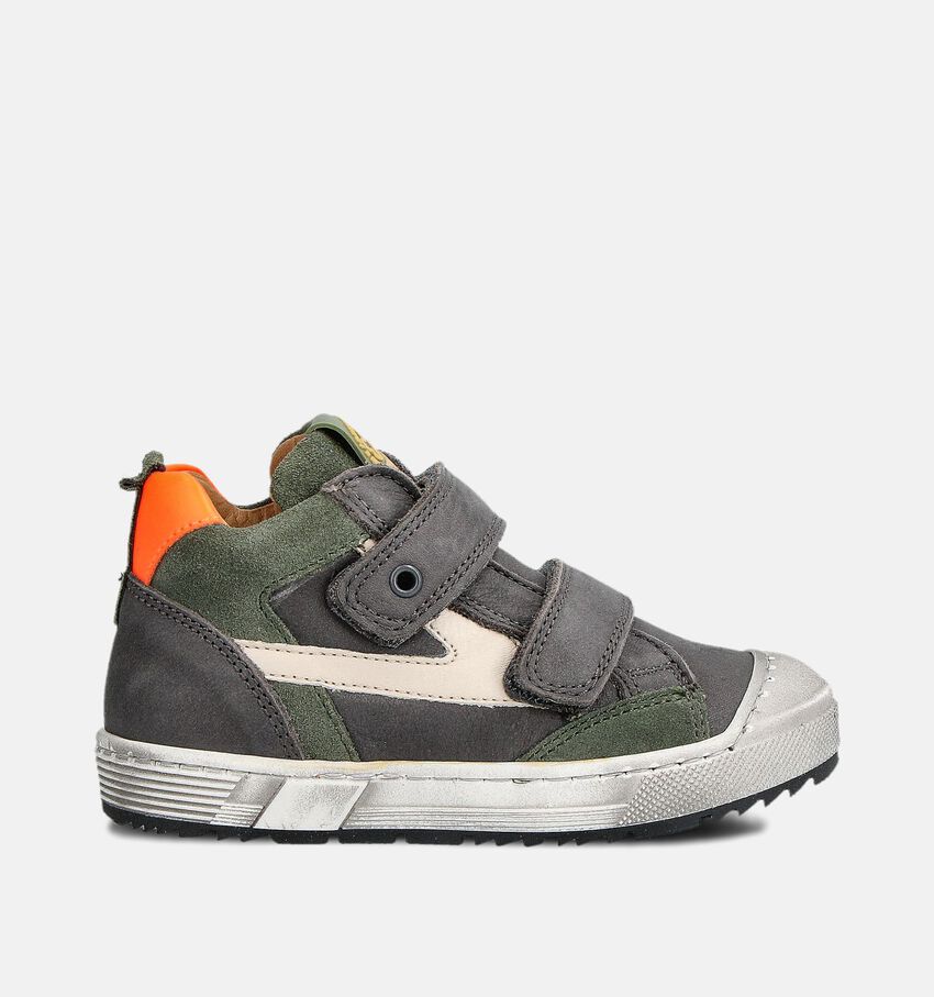 Stones and Bones Donkergrijze/Groene Sneakers