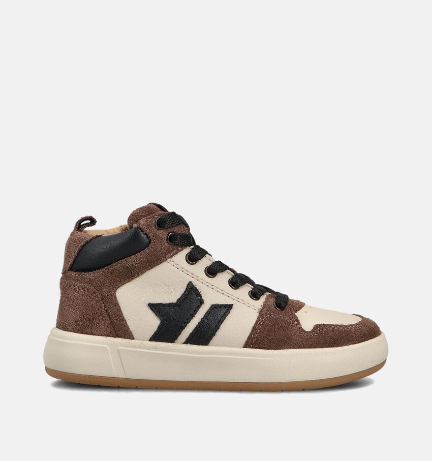 STONES and BONES Panky Bruine Hoge Schoenen