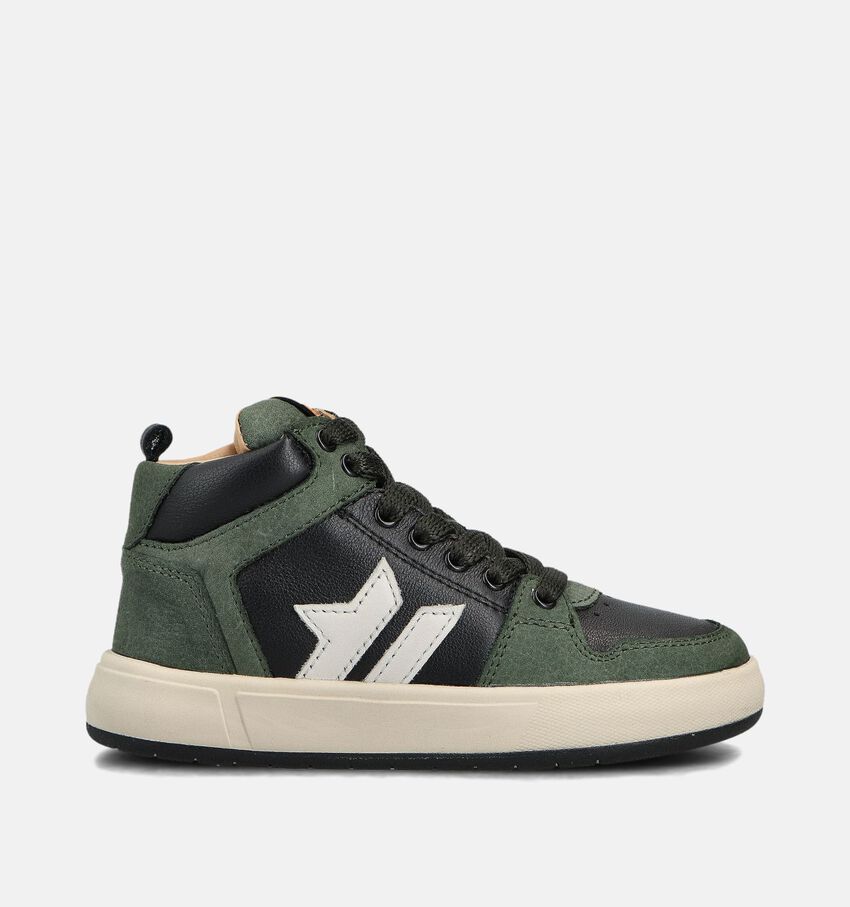 STONES and BONES Panky Groene Hoge Schoenen