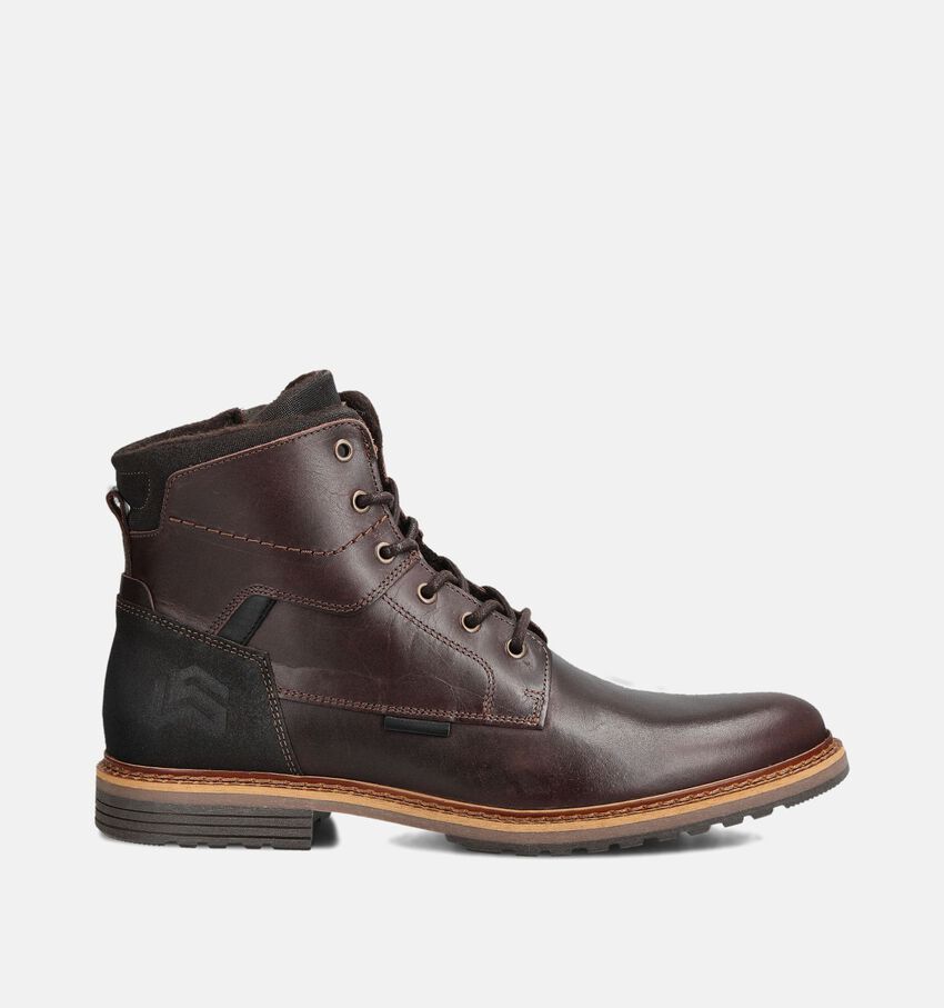 La Strada Boots à lacets en Brun foncé
