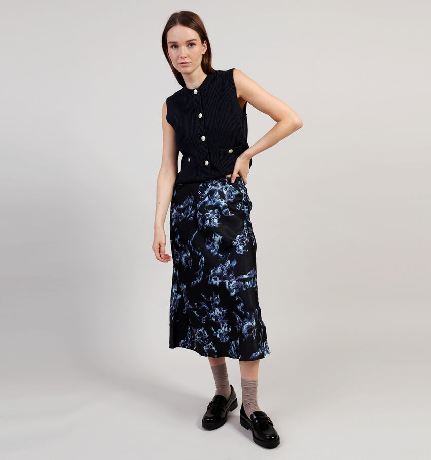 Mexx Iceflower Jupe longue en Noir