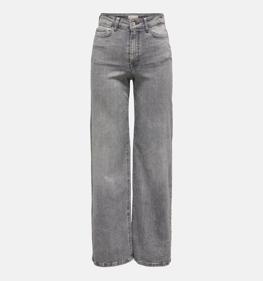 JDY Felina Grijze Straight Leg Jeansbroek