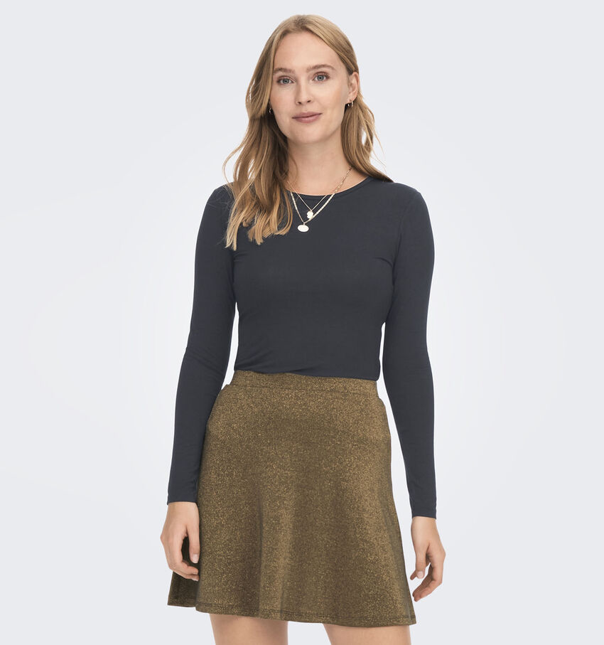 JDY Mila Longsleeve Zwarte T-shirt