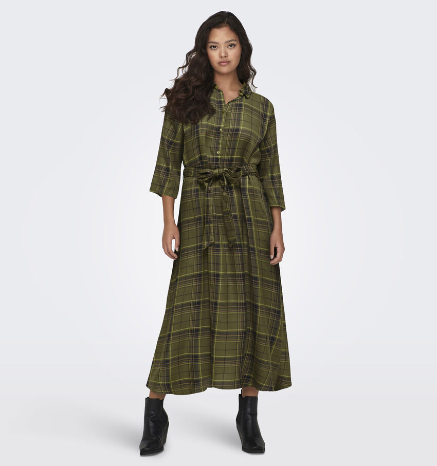 JDY Stay Donkergroene Hemdjurk