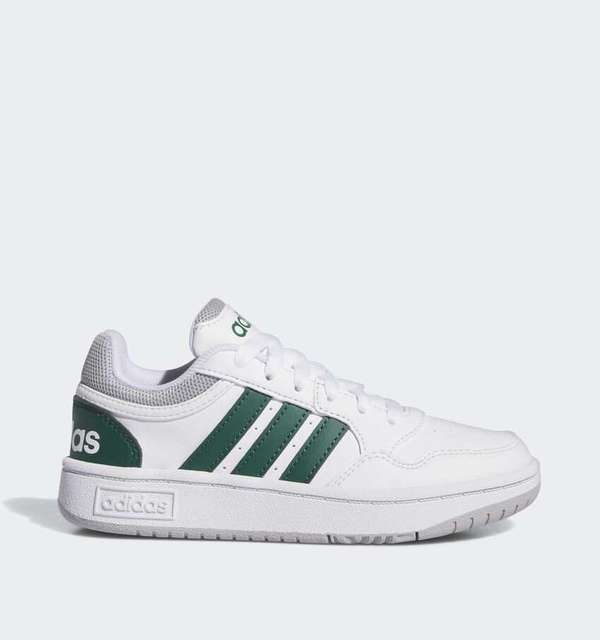 adidas Hoops 3.0 Witte/Groene Sneakers