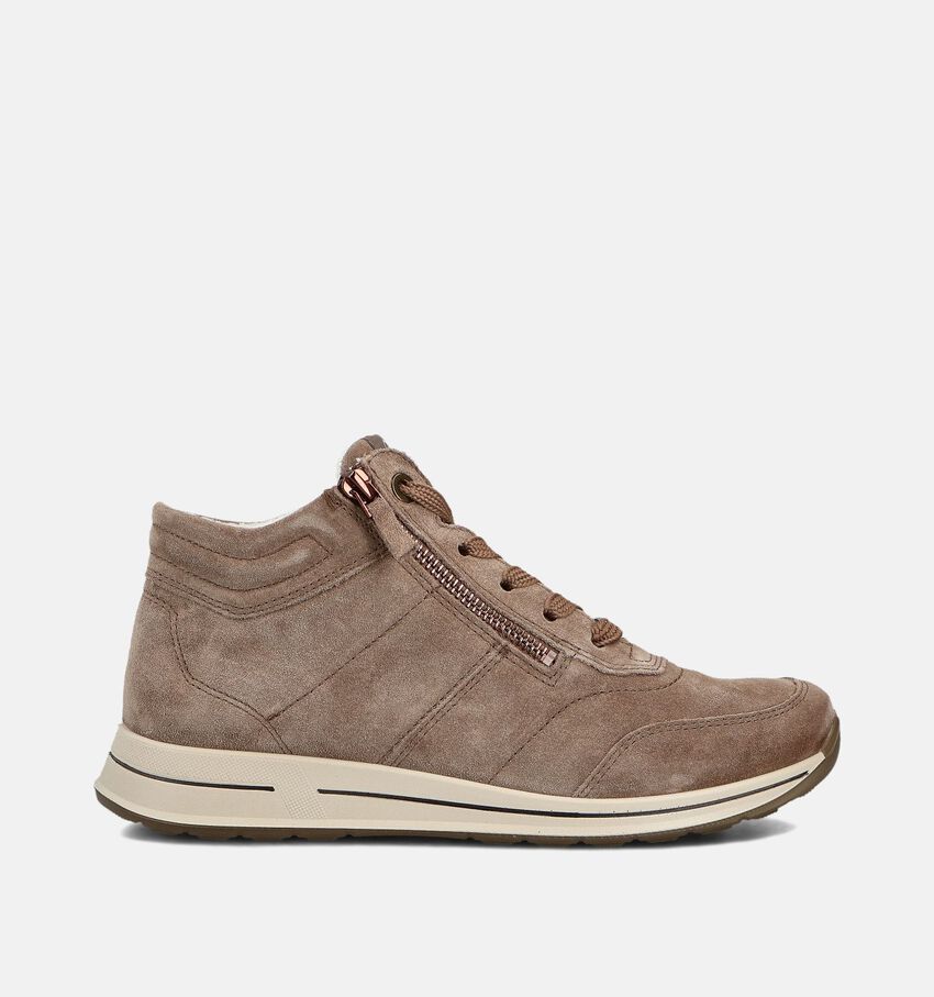 Ara Osaka 2.0 Taupe Hoge Veterschoenen