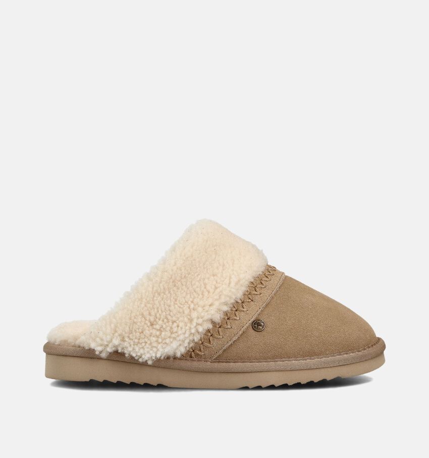 Warmbat Nhill Beige Open Pantoffels