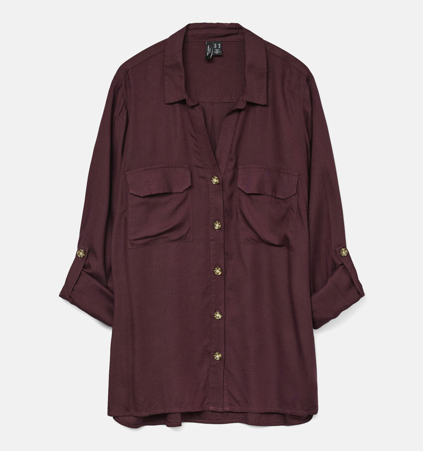 Vero Moda Curve Bumpy Bordeaux Blouse