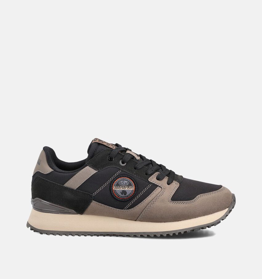 Napapijri Cosmos Zwarte/Bruine Veterschoenen