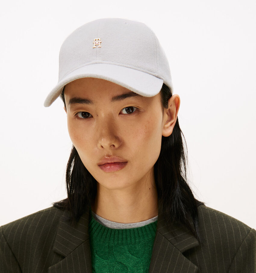 Tommy Hilfiger Elevated Chic Wool Casquette en Gris