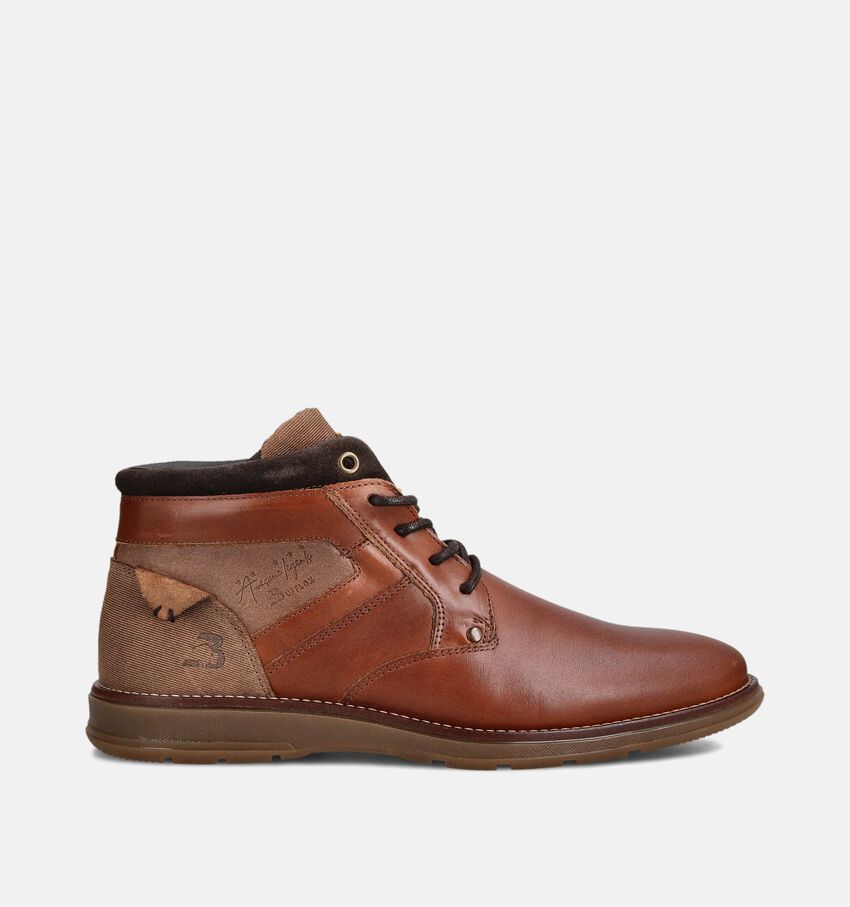 Bufflox Florence Boots à lacets en Cognac