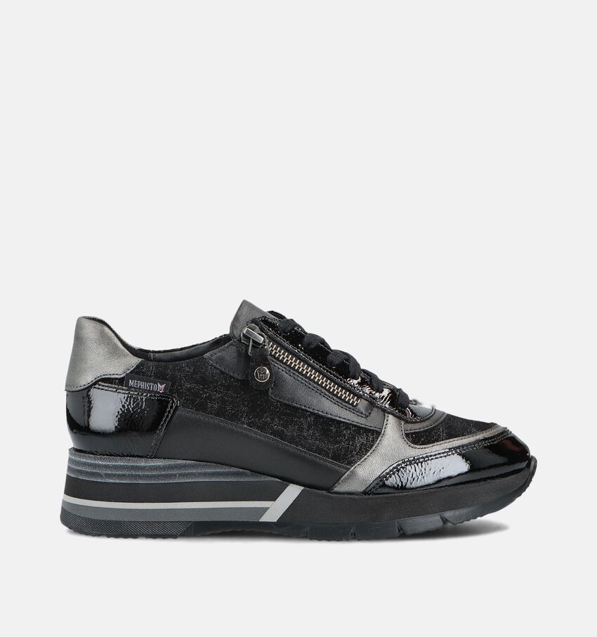 Mephisto Tiziana Zwarte Veterschoenen