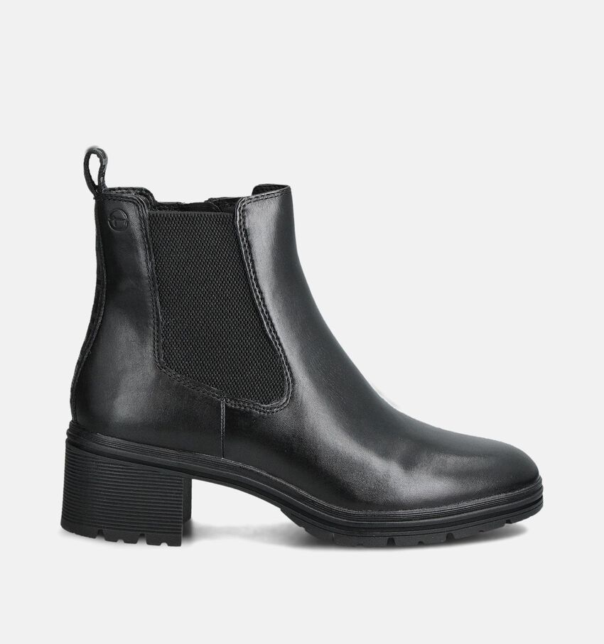 Tamaris Bottines plates en Noir